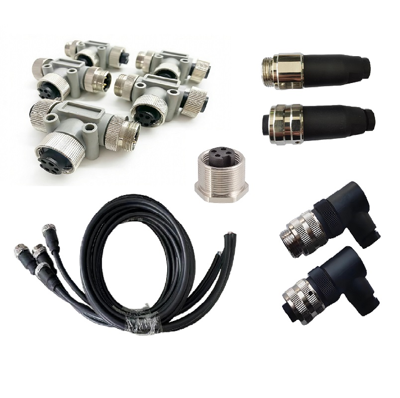 HLZ 7/8 Industrial Power Connector - IP67 Waterproof, Field Assembly for Easy Wiring